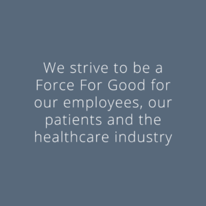 Cascadia Healthcare Strives to be a Force For Good for our employees, our patients and the healthcare industry.